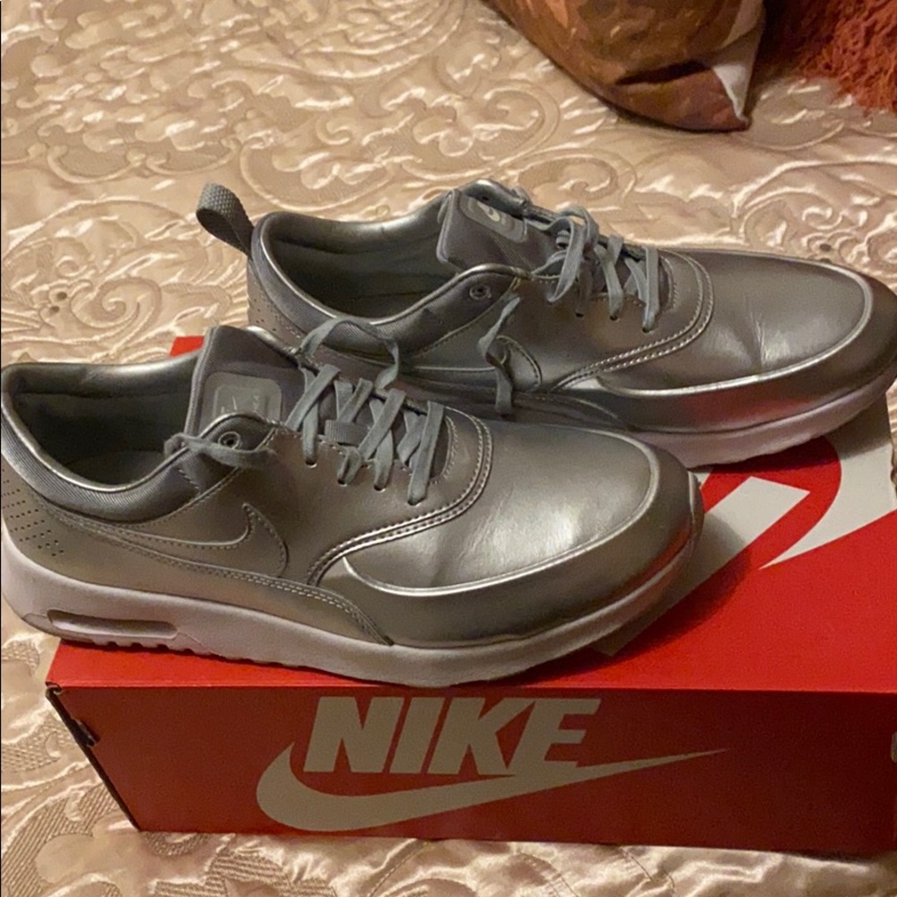 Silver Nike Shoes